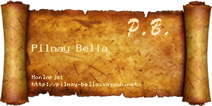 Pilnay Bella névjegykártya